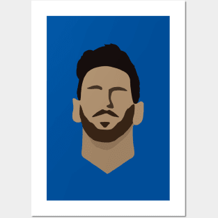 Minimalist Messi Posters and Art